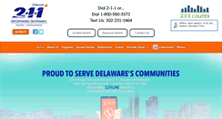 Desktop Screenshot of delaware211.org