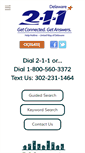 Mobile Screenshot of delaware211.org