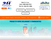 Tablet Screenshot of delaware211.org